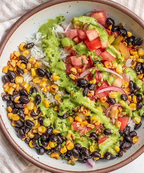 Lunch Idea 4 Bean and Rice Bowl