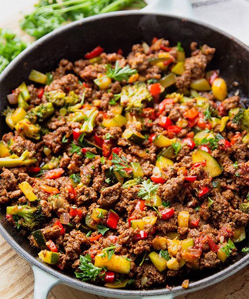 Meal Idea 5 Bulk Ground Meat and Vegetables